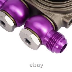 10 Row Oil Cooler Kit Universal AN10 Aluminium Alloy Transmission Radiator Set