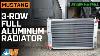 1997 2004 Mustang 3 Row Full Aluminum Radiator Review U0026 Install