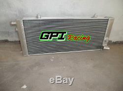 2 Core Aluminum Radiator & 2 Fans for PEUGEOT 205 GTI 1.6L & 1.9L 1984-1994 MT