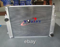 2 Core aluminum radiator & fan for BMW E36 M3 / Z3 /325TD /320 323 328 92-99 MT