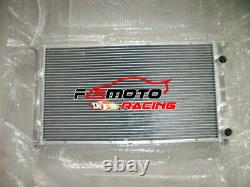 2 ROW Aluminum Radiator& Fans for VW GOLF /Jetta VR6 MK III MK3 2.8L 2.0L Manual