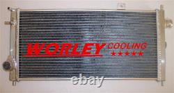 2 ROW FOR Opel Vauxhall Nova GTE GSi 2.0 16v Turbo Alloy Aluminum Radiator + FAN