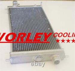 2 ROW FOR Opel Vauxhall Nova GTE GSi 2.0 16v Turbo Alloy Aluminum Radiator + FAN