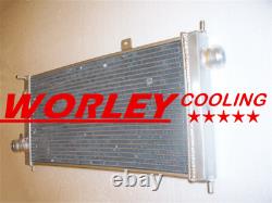 2 ROW FOR Opel Vauxhall Nova GTE GSi 2.0 16v Turbo Alloy Aluminum Radiator + FAN