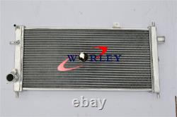 2 ROW FOR Opel Vauxhall Nova GTE GSi 2.0 16v Turbo Alloy Aluminum Radiator + FAN