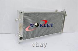 2 ROW FOR Opel Vauxhall Nova GTE GSi 2.0 16v Turbo Alloy Aluminum Radiator + FAN
