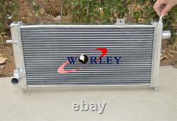 2 ROW FOR Opel Vauxhall Nova GTE GSi 2.0 16v Turbo Alloy Aluminum Radiator + FAN