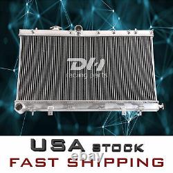 2Row Aluminum Radiator For 2002-07 Subaru Impreza WRX/STI GDA GDB EJ20 2.0 Trubo