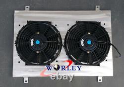 3 ROW Aluminum Radiator+Shroud+FANS For Chevy C10 C20 K10 K20 K30 1967-1972