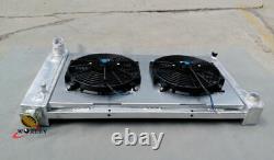 3 ROW Aluminum Radiator+Shroud+FANS For Chevy C10 C20 K10 K20 K30 1967-1972