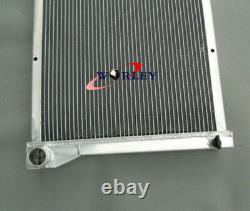 3 ROW Aluminum Radiator+Shroud+FANS For Chevy C10 C20 K10 K20 K30 1967-1972