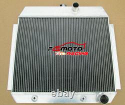 3 ROW Aluminum Radiator for 1951-1954 CHEVY BEL AIR L6 WithCOOLER 1952 1953 AT