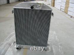 3 ROW For 1932 Ford Chopped engine 32 AT Aluminum Radiator