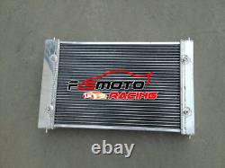 3 ROW For VW POLO 86C 1.3 G40 COUPE 1982-1994 NO AIRCON Aluminum Radiator + FANS