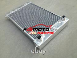 3 ROW For VW POLO 86C 1.3 G40 COUPE 1982-1994 NO AIRCON Aluminum Radiator + FANS