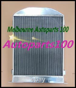 3 Row 62mm Aluminum Radiator for FORD HI-BOY GRILL SHELLS CHEVY ENGINE 1932 AT