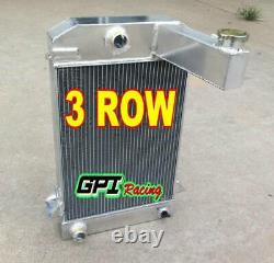 3 Row All Aluminum Alloy Radiator For Triumph TR2/TR3/TR3A/TR3B MT 62MM CORE