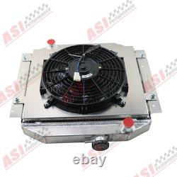 3 Row Alloy Radiator Aluminum shroud fan relay Fits Ford Escort 71-80 MT