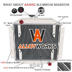 3 Row Aluminium Alloy Radiator For Ford Escort 71-1980 MT 1972 1978