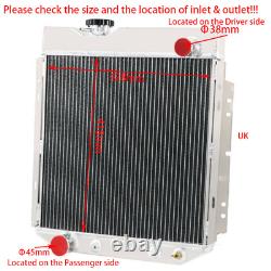 3 Row Aluminium Radiator For Ford Mustang Falcon Mercury Comet 5.0L V8 1960-66