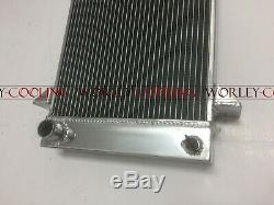 3 Row Aluminum Alloy Radiator For Triumph TR2/TR3/TR3A/TR3B MT manual 3 core