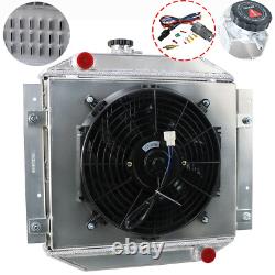 3 Row Aluminum Alloy Radiator shroud fan relay Fits Ford Escort 1971-1980 MT
