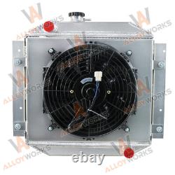 3 Row Aluminum Alloy Radiator shroud fan relay Fits Ford Escort 1971-1980 MT