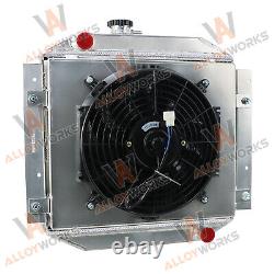 3 Row Aluminum Alloy Radiator shroud fan relay Fits Ford Escort 1971-1980 MT