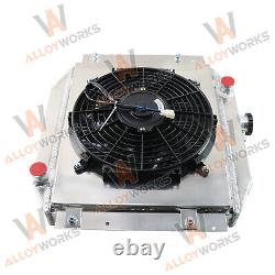 3 Row Aluminum Alloy Radiator shroud fan relay Fits Ford Escort 71-1980 MT