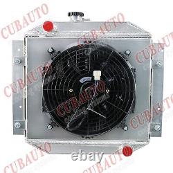 3 Row Aluminum Alloy Radiator shroud fan relay For Ford Escort 1971-1980 MT