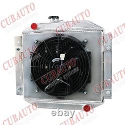 3 Row Aluminum Alloy Radiator shroud fan relay For Ford Escort 1971-1980 MT