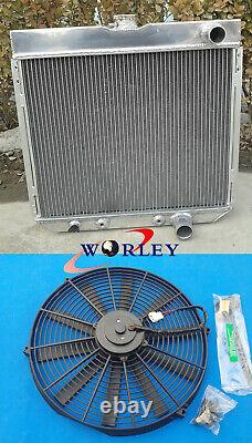 3 Row Aluminum Radiator + FAN for 1963-1969 Ford Fairlane 1967-1969 Ford Mustang