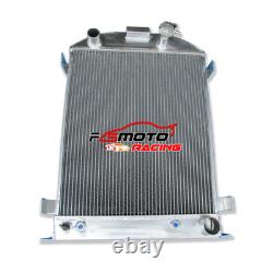 3 Row Aluminum Radiator For 1932 Ford HI-BOY Grill Shells Chevy V8 Engine AT