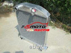 3 Row Aluminum Radiator For 1932 Ford HI-BOY Grill Shells Chevy V8 Engine AT 3 Row Aluminum Radiator For 1932 Ford HI-BOY Grill Shells Chevy V8 Engine AT