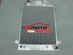 3 Row Aluminum Radiator For 1932 Ford HI-BOY Grill Shells Chevy V8 Engine AT 3 Row Aluminum Radiator For 1932 Ford HI-BOY Grill Shells Chevy V8 Engine AT