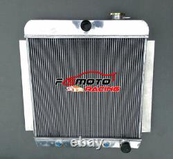 3 Row Aluminum Radiator For 1955-1959 Chevy Pickup Truck V8 55 56 57 58 59 At/mt