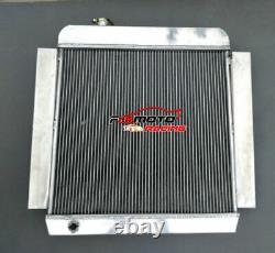 3 Row Aluminum Radiator For 1955-1959 Chevy Pickup Truck V8 55 56 57 58 59 At/mt