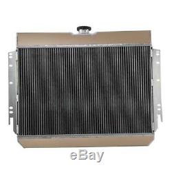 3 Row Aluminum Radiator For 1963-1968 66 Impala Many Chevy Gm Cars At/mt Uk Ship