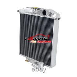 3 Row Aluminum Radiator For Jaguar XK120 3.4L XK I6 1948-1954 1949 1950 1951 52