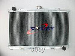 3 Row Aluminum Radiator &Shroud&Fan for Nissan Silvia S13 SR20DET 1989-1994 1990