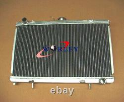 3 Row Aluminum Radiator &Shroud&Fan for Nissan Silvia S13 SR20DET 1989-1994 1990