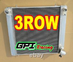 3 Row Aluminum Radiator for Jaguar XKE Series 1 S1 4.2L 1965 1966 1967 Manual MT