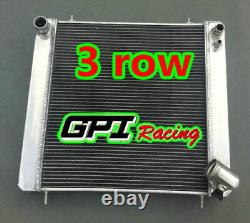 3 Row Aluminum Radiator for Jaguar XKE Series 1 S1 4.2L 1965 1966 1967 Manual MT