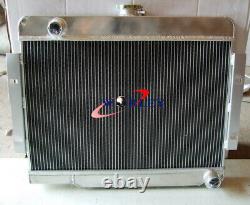 3 Row Aluminum Radiator for Jeep CJ5 CJ7 L6 V8 1972-1986 chevy Conversion engine