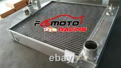 3 Row FOR 1932 FORD MODEL A LOW BOY STREET ROD CHOPPED WithFORD V8 302 AT RADIATOR