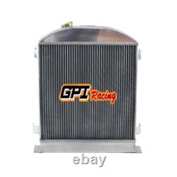 3 Rows Aluminum Radiator for FORD 1932 Hi-Boy Chevy Engine Hotrod 32
