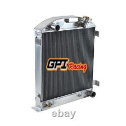 3 Rows Aluminum Radiator for FORD 1932 Hi-Boy Chevy Engine Hotrod 32