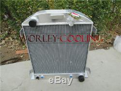 3 core aluminum alloy radiator for FORD 1932 Hi-Boy Chevy engine hotrod