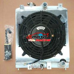 32mm Radiator +SHROUD+FAN For 92-00 Honda Civic Del Sol EG EK EH EJ EM B16 B18