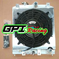 32mm Radiator +SHROUD+FAN For 92-00 Honda Civic Del Sol EG EK EH EJ EM B16 B18